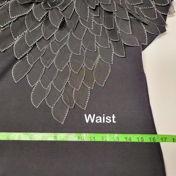 PINK Martini Black Cotton Dress With Silver Accents Size S - Picture 8 of 11